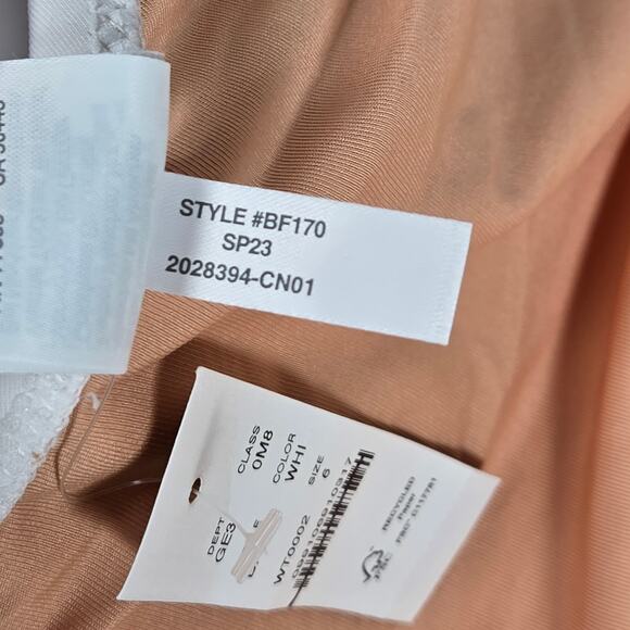 J. Crew Bow one-shoulder one-piece Swimsuit White 6 BF170 - Picture 7 of 8